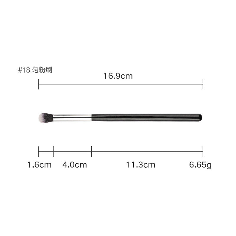 Professional Makeup Brush Set, Wooden Handle Vegan Soft Synthetic Bristles for Full‑Face Foundation Blush Concealer Powder Blending