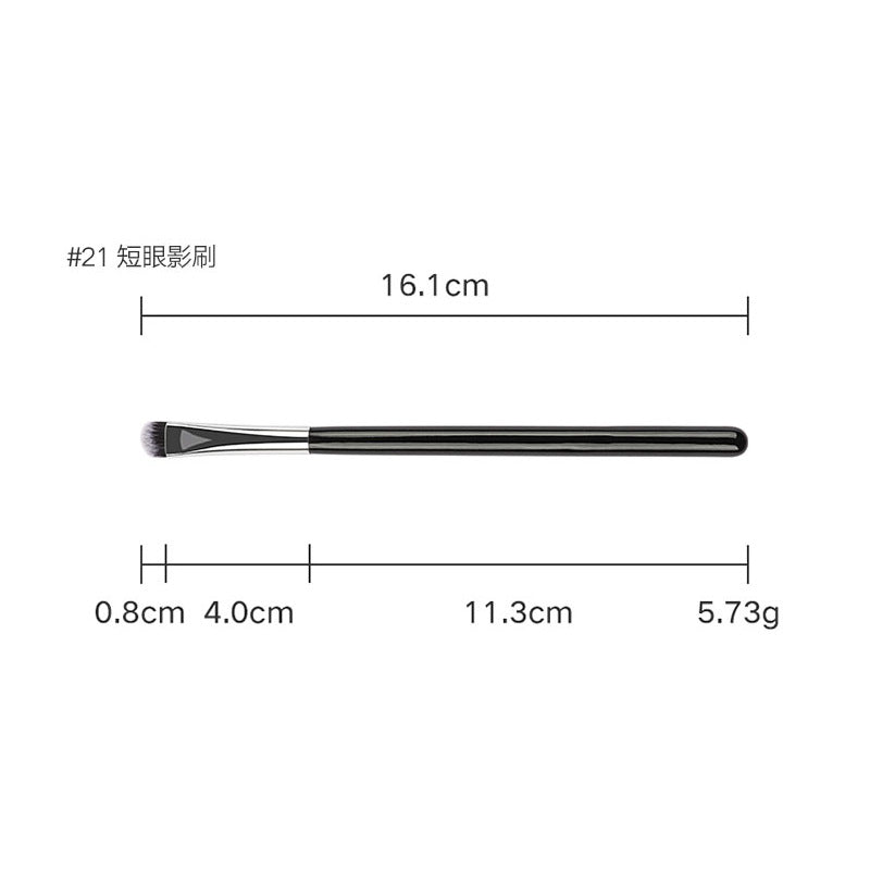 Professional Makeup Brush Set, Wooden Handle Vegan Soft Synthetic Bristles for Full‑Face Foundation Blush Concealer Powder Blending