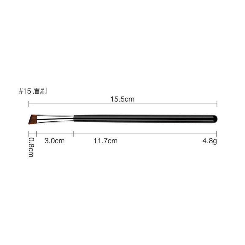 Professional Makeup Brush Set, Wooden Handle Vegan Soft Synthetic Bristles for Full‑Face Foundation Blush Concealer Powder Blending