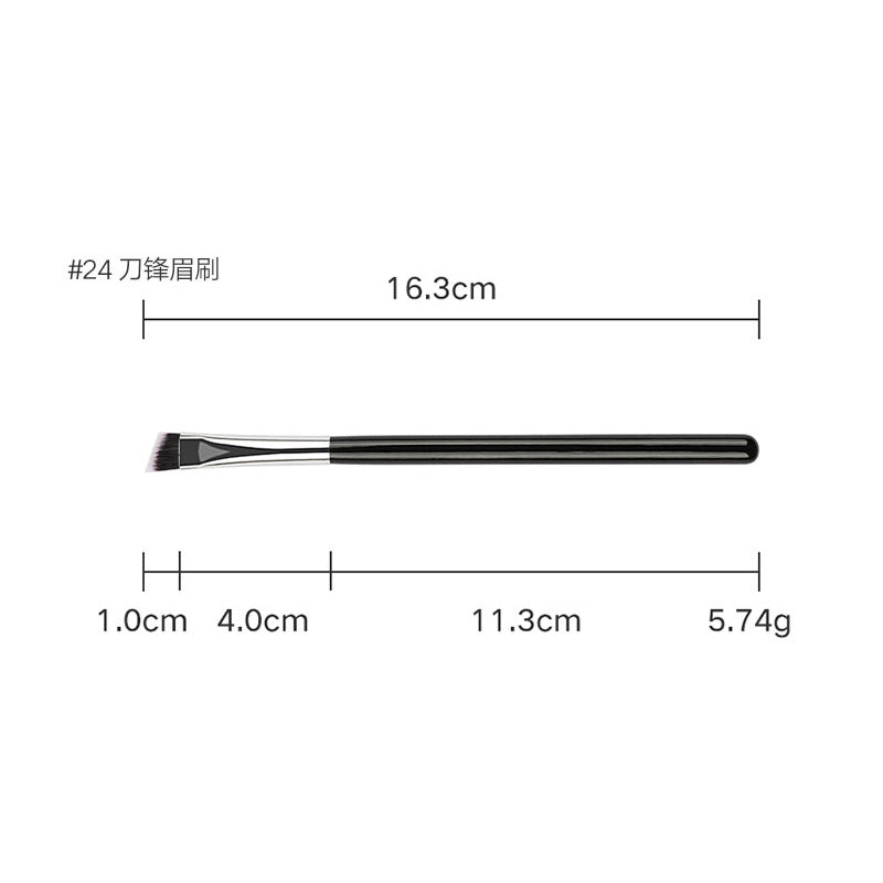 Professional Makeup Brush Set, Wooden Handle Vegan Soft Synthetic Bristles for Full‑Face Foundation Blush Concealer Powder Blending